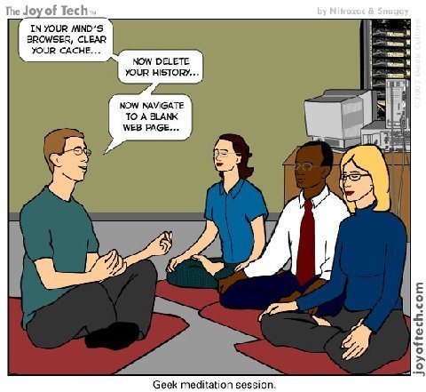 technology geek meditation